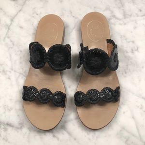 Jack Rogers black sandals